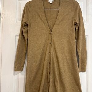 J jill long sweater button up
